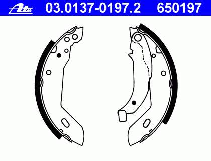 Sapatas do freio traseiras de tambor Peugeot/Citroen 424123 preço, a partir de 22,84 USD