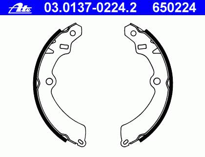Compre GF897AF Japan Parts Sapatas do freio traseiras de tambor
