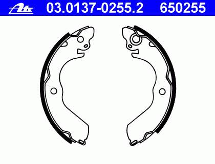 Compre MB668745 Mitsubishi Sapatas do freio traseiras de tambor