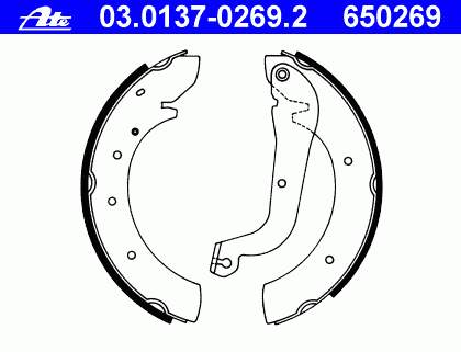 Compre S61514 Brembo Sapatas do freio traseiras de tambor