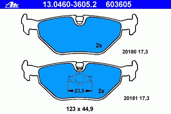 Sapatas do freio traseiras de disco BMW 34212157574 preço, a partir de 23,91 USD