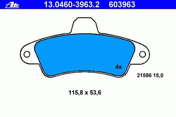 Compre 1204850 Ford Sapatas do freio traseiras de disco