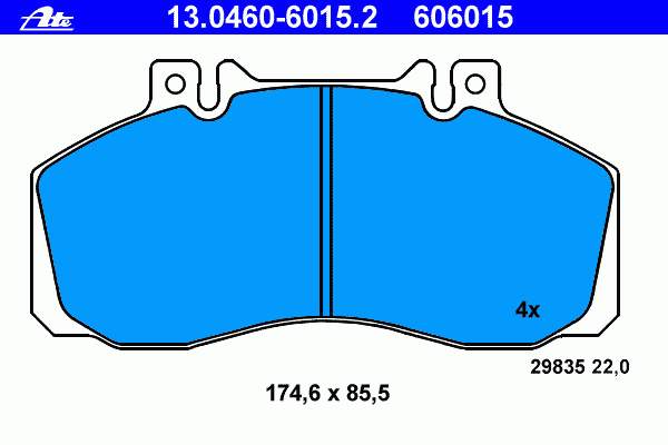 PB4007 Brembo Sapatas do freio traseiras de disco