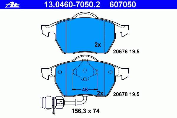 Compre 4A0698151 VAG Sapatas do freio dianteiras de disco