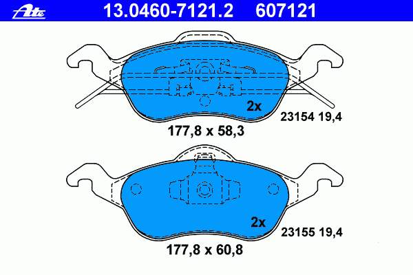 Compre 1425406 Ford Sapatas do freio dianteiras de disco
