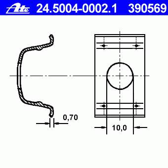 Braçadeira de fixação do freio de mangueira VAG 803611715 preço, a partir de 1,80 USD