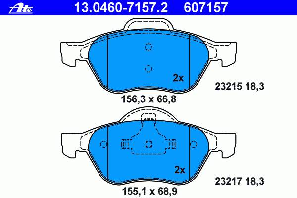 Sapatas do freio dianteiras de disco Renault (RVI) 410600012R preço, a partir de 31,75 USD