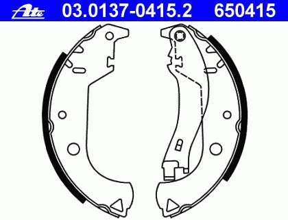 77362452 Fiat/Alfa/Lancia Sapatas do freio traseiras de tambor
