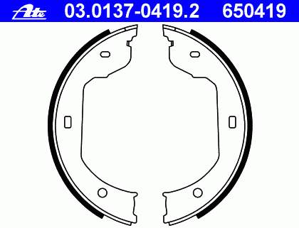 34416790186 BMW Sapatas do freio de estacionamento