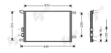 Radiador de aparelho de ar condicionado ACR 300278 preço, a partir de 59,42 USD