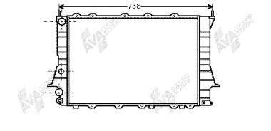 Compre 4A0121251A VAG Radiador de esfriamento de motor