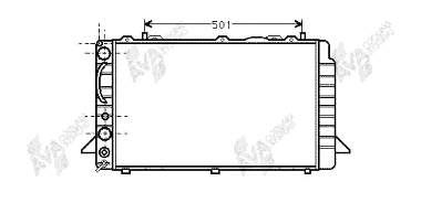 Radiador de esfriamento de motor VAN Wezel 03002089 preço, a partir de 100,49 USD