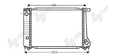 06002086 VAN Wezel Radiador de esfriamento de motor