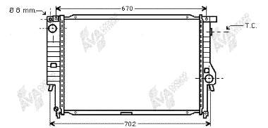 Radiador de esfriamento de motor BMW 17112226336 preço, a partir de 128,88 USD