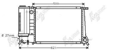 Radiador de esfriamento de motor BMW 1712996 preço, a partir de 120,97 USD