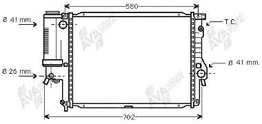 Radiador de esfriamento de motor BMW 17111740699 preço, a partir de 127,90 USD