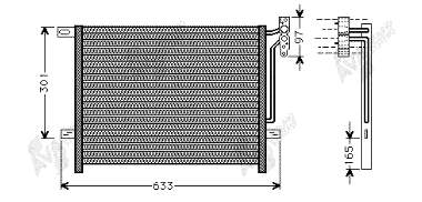 Radiador de aparelho de ar condicionado ERA 667233 preço, a partir de 56,28 USD