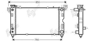 Radiador de esfriamento de motor Chrysler 05191925AA preço, a partir de 108,15 USD
