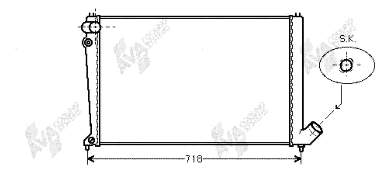 Radiador de esfriamento de motor VALEO 731382 preço, a partir de 100,32 USD