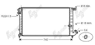 Radiador de esfriamento de motor NRF 519510 preço, a partir de 89,40 USD