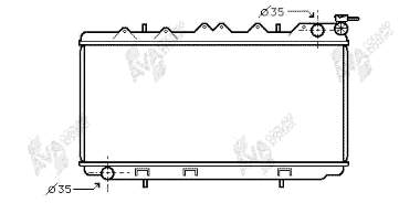 Radiador de esfriamento de motor VAN Wezel 13002114 preço, a partir de 107,55 USD