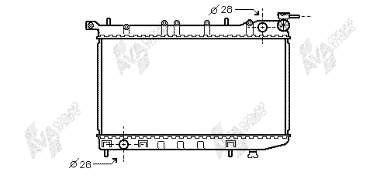 2141062C01 Nissan/Infiniti Radiador de esfriamento de motor