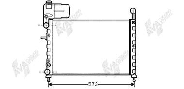 811070 VALEO Radiador de esfriamento de motor