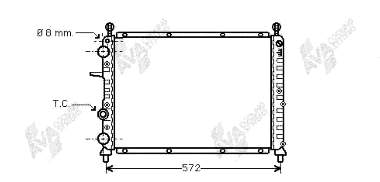 Radiador de esfriamento de motor Fiat/Alfa/Lancia 71735364 preço, a partir de 76,15 USD