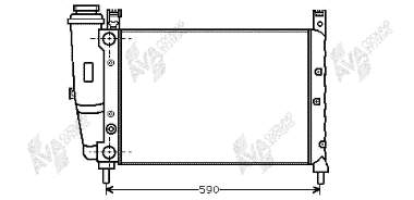 730991 VALEO Radiador de esfriamento de motor