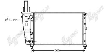 58952 NRF Radiador de esfriamento de motor