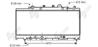 71736186 Fiat/Alfa/Lancia Radiador de esfriamento de motor
