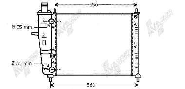 Radiador de esfriamento de motor Fiat/Alfa/Lancia 0007776508 preço, a partir de 72,83 USD