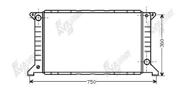Radiador de esfriamento de motor Ford 92VB8005EC preço, a partir de 73,96 USD