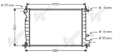 Radiador de esfriamento de motor Ford 1098807 preço, a partir de 46,30 USD