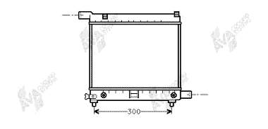 30002064 VAN Wezel Radiador de esfriamento de motor