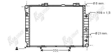 Radiador de esfriamento de motor Mercedes 2105007103 preço, a partir de 55,65 USD