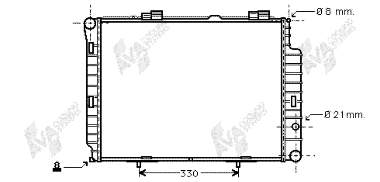 Radiador de esfriamento de motor Mercedes 2105000803 preço, a partir de 114,27 USD