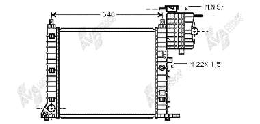 Radiador de esfriamento de motor Mercedes A6385011901 preço, a partir de 256,58 USD