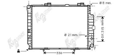 Radiador de esfriamento de motor Mercedes A2105003203 preço, a partir de 142,94 USD
