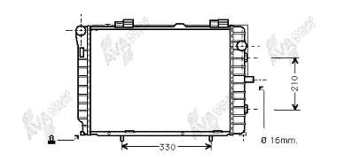 Radiador de esfriamento de motor Mercedes 2025005103 preço, a partir de 112,37 USD