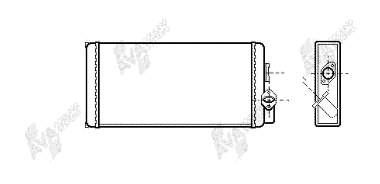 A0028352401 Mercedes Radiador de forno (de aquecedor)
