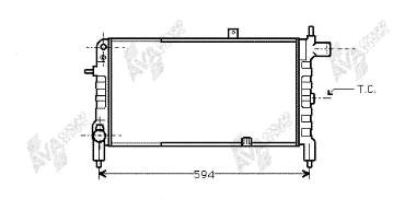 58759 NRF Radiador de esfriamento de motor