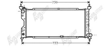 731179 VALEO Radiador de esfriamento de motor
