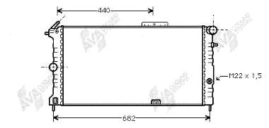 Radiador de esfriamento de motor Polcar 551408A5 preço, a partir de 85,77 USD