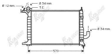 Radiador de esfriamento de motor Polcar 551608A5 preço, a partir de 88,15 USD