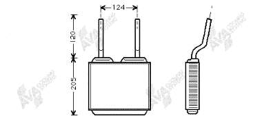 Radiador de forno (de aquecedor) Ford 1806116 preço, a partir de 30,41 USD