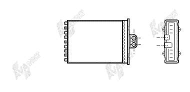 Radiador de forno (de aquecedor) VALEO 812118 preço, a partir de 31,47 USD