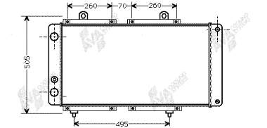 Radiador de esfriamento de motor Polcar 570108A2 preço, a partir de 129,51 USD