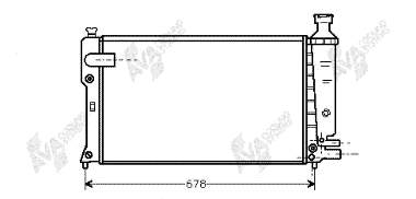 570108A3 Polcar Radiador de esfriamento de motor