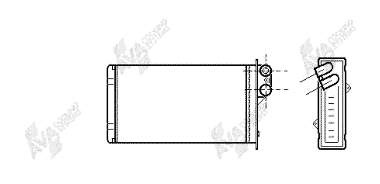 Radiador de forno (de aquecedor) Peugeot 405 2 4E